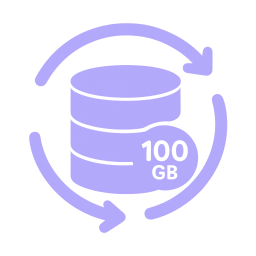 100 Go de stockage cloud premium sécurisé